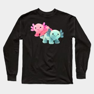 Axolotl brother and sister Long Sleeve T-Shirt